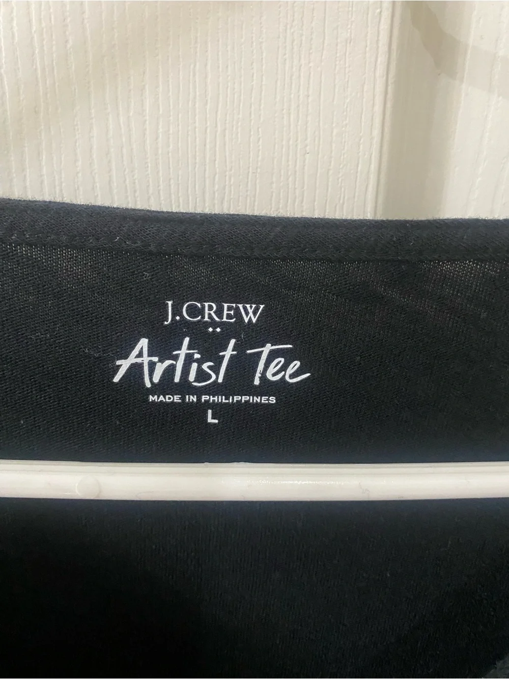 J. Crew Black Long-Sleeve Artist Tee